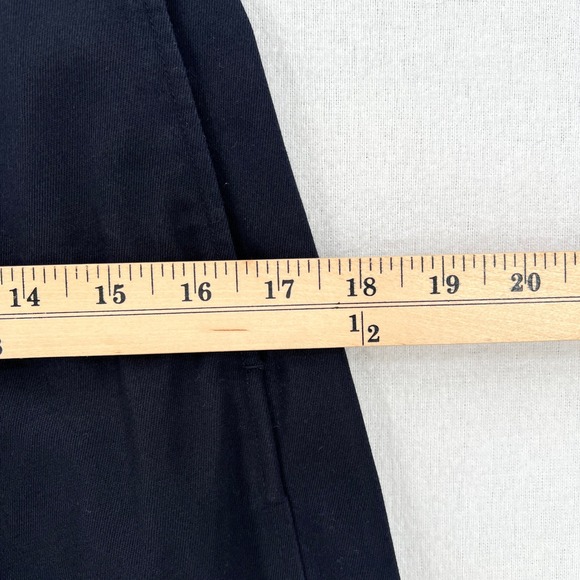 COS Pleated Barrel Leg Chino Pant Women 2 Navy Blue High Rise Crop Ankle Balloon - Picture 6 of 14